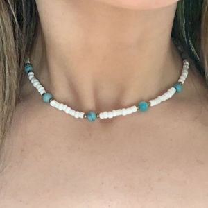 Ocean beaded choker